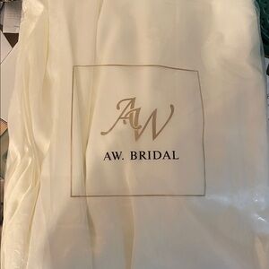 AW Bridal white wedding modest Dress